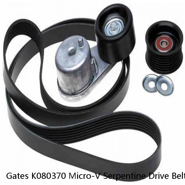 Gates K080370 Micro-V Serpentine Drive Belt For Select 13-16 BMW Models #1 image